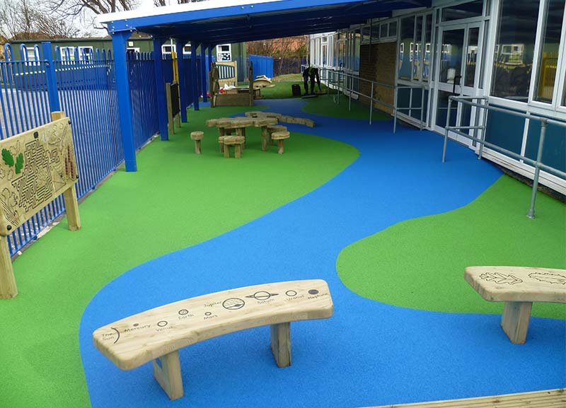 Rubber Tiles Flooring System 04