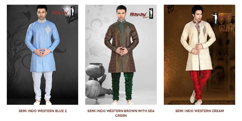 Semi Indo Western Sherwani 02