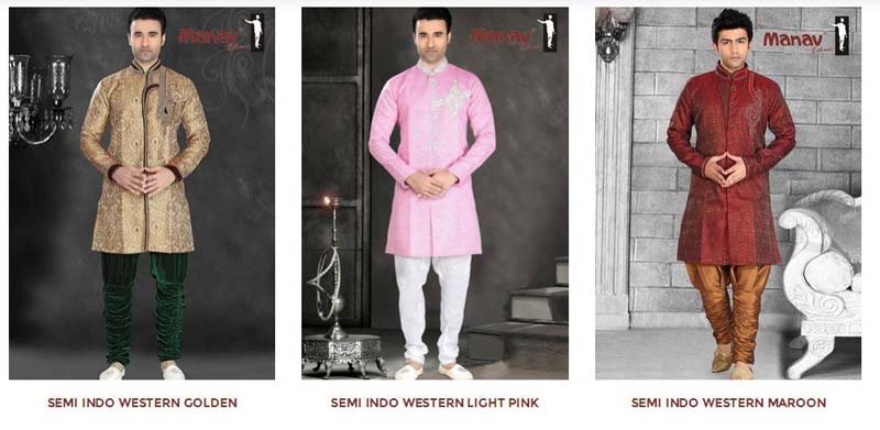 Semi Indo Western Sherwani 04