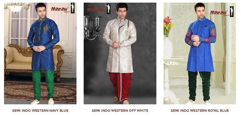 Semi Indo Western Sherwani 05