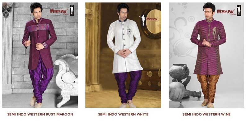 Semi Indo Western Sherwani 06