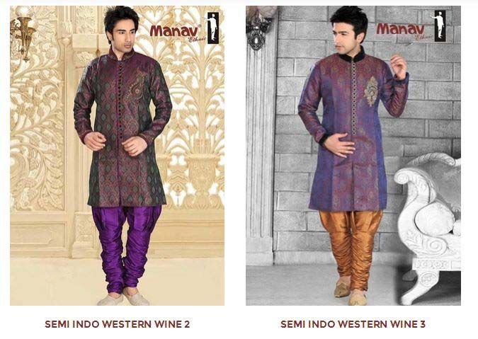 Semi Indo Western Sherwani 07