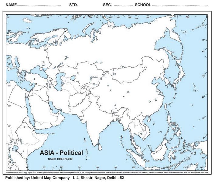 Asia Political Maps