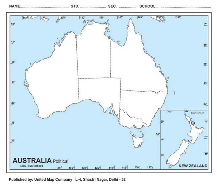 Australia Political Maps