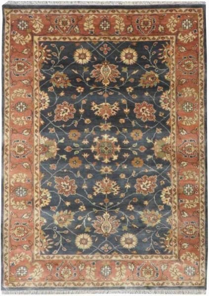 Hand Knotted Sultanabad Grey Copper Rug