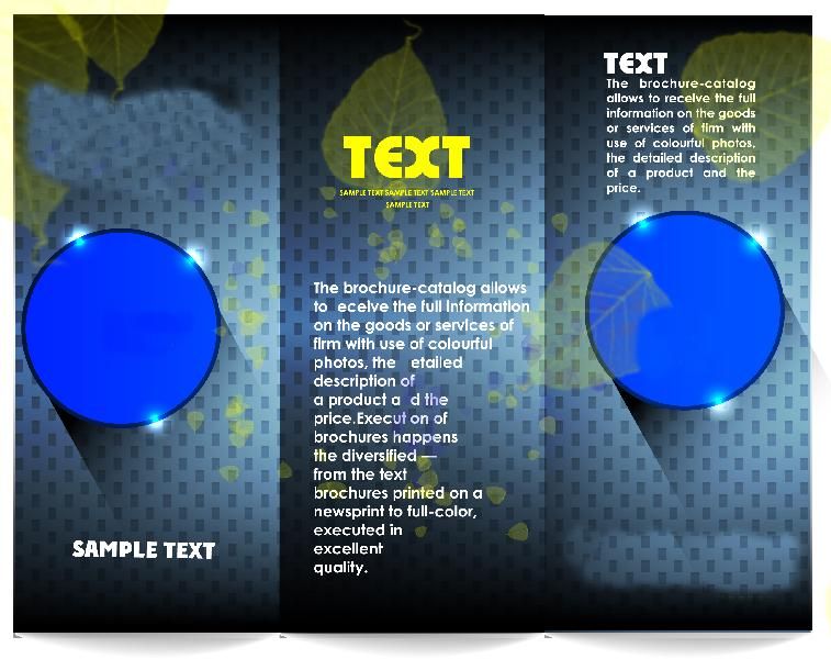 Brochure Design Round Vector