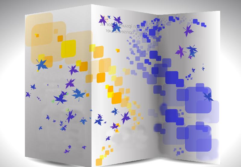 Brochure Design Square Vector