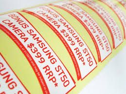 Plastic Paper Stickers