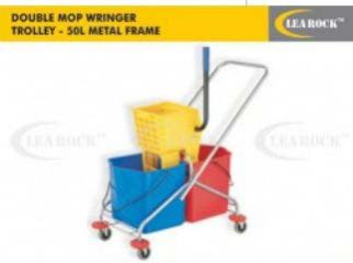 Double Mop Wringer Trolley (Metal Frame)