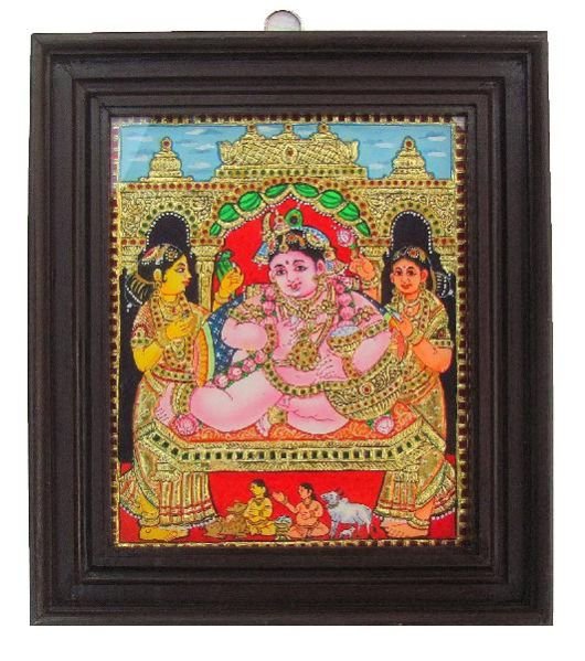 Krishna Tanjore Painting 01