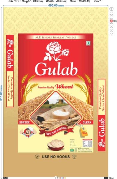 Gulab Wheat Bopp Packaging Bags