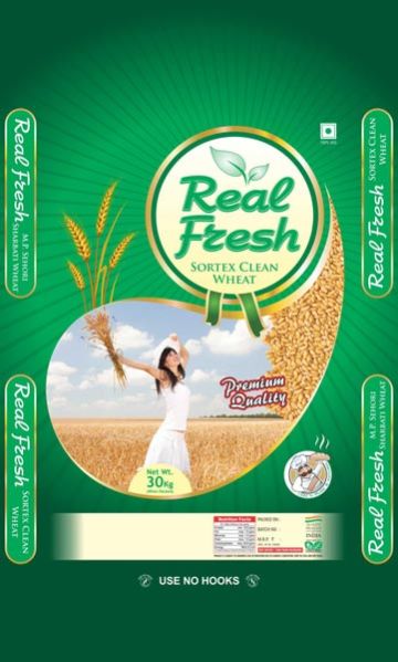 Real Fresh Wheat Bopp Packaging Bags