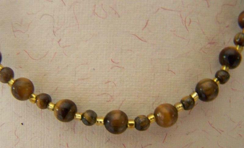 Necklace Tiger Eye Round