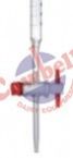 Burette with Straight Bore PTFE Key Stopcock