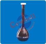 Volumetric Flask Amber