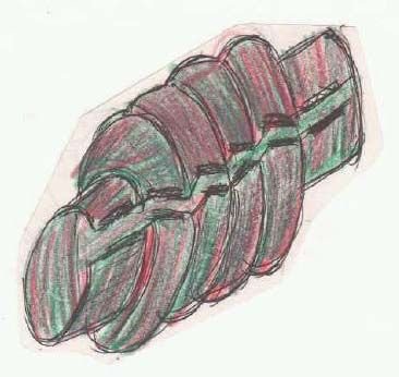 Special Welcroe Design Leather' fabric Bellow