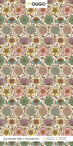 AO-35 Abstract Seamless Oligo Printed Wooden Panel