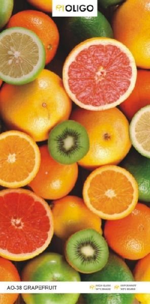 AO-38 Grapefruit Oligo Printed Wooden Panel