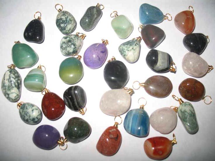 Tumbled Keychain Pendants G