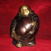 Laughing Buddha Brass Statue