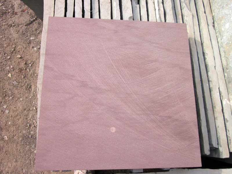 Semi Polished Red Mandana Stone