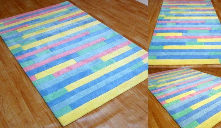 Cotton Stripe Kids Rug