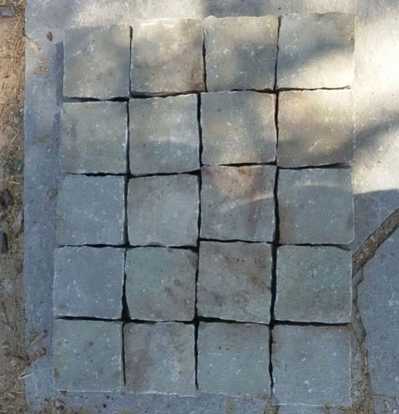 Cobble Lime Blue Slate Stone