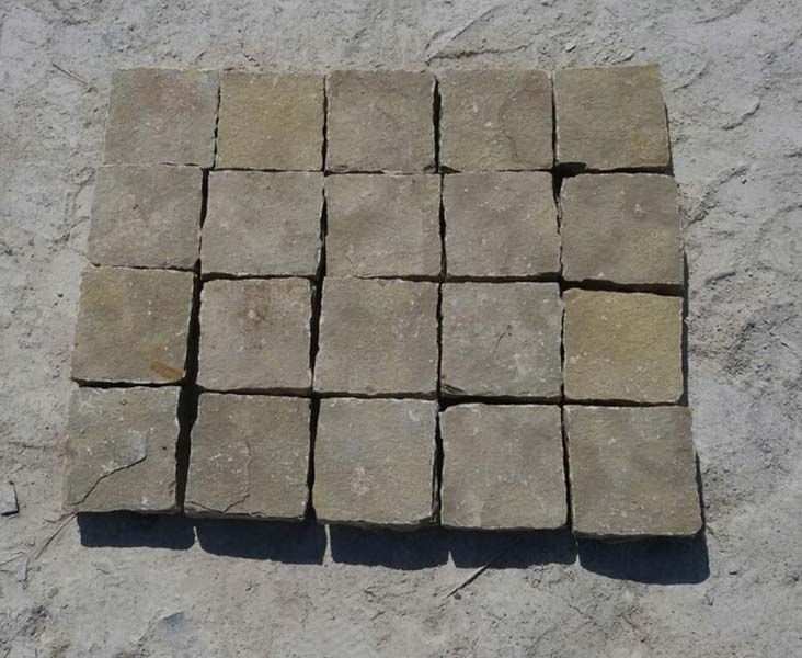 Cobble Lime Yellow Slate Stone