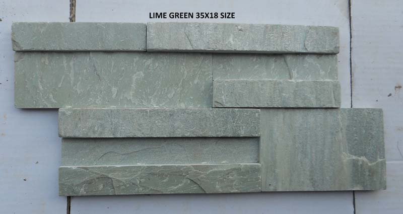 Lime Green 35x18 Size Slate Stone