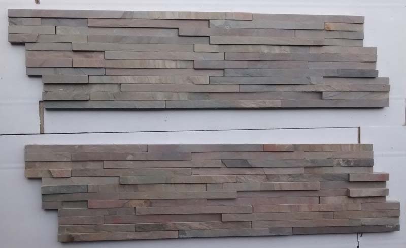 Multi Pink 12 Line  Slate Stone