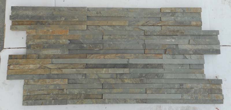 Vijaya Gold 10 Lines Design Slate Stone