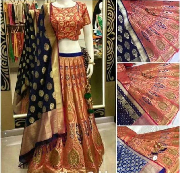 Banarasi Designer Lehenga Fabric 11