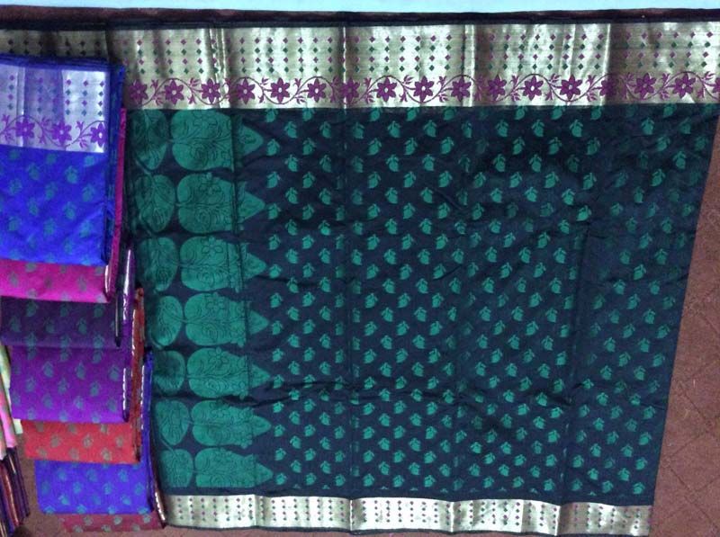 Cotton Mix Sarees With Rich Zari Meena Border