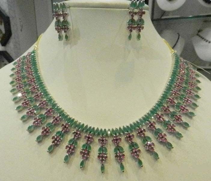 Semi Precious Stone Necklace Set