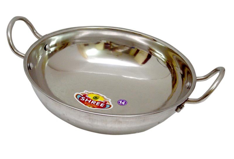 Plain Stainless Steel Kadai