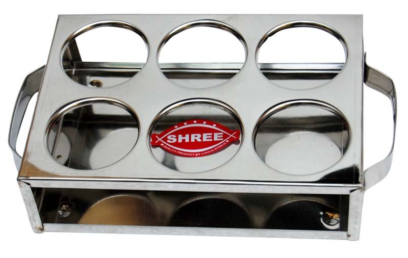 Stainless Steel Glass Stand with Handle