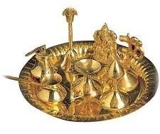 Brass Puja Thaali