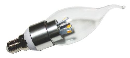 Led Candle Bulb HUB-CB-F-3