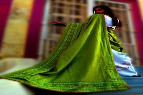 Painted Khadi Sarees 01