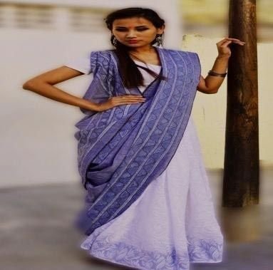 Painted Khadi Sarees 02