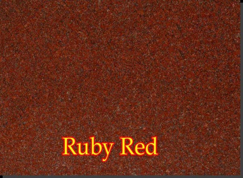 Ruby Red Granite Slab
