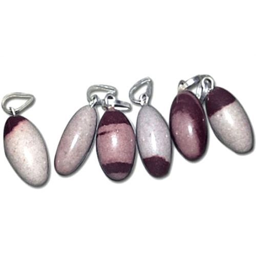 Silver Shivling Stone Pendant 03