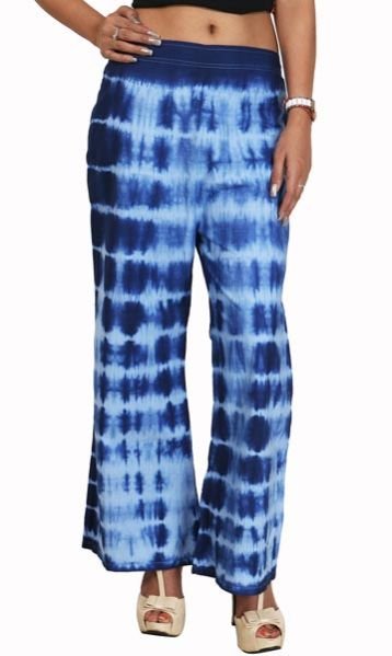 Blue Tie Dye Palazzo Pant 01