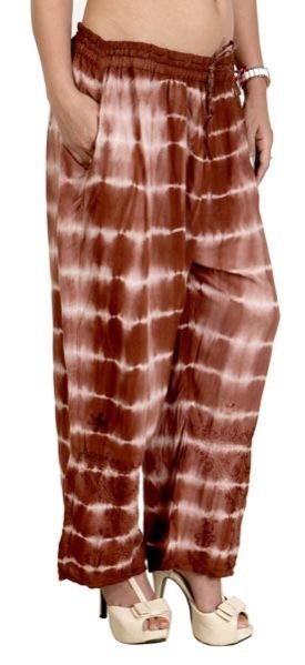 Brown Tie Dye Palazzo Pant 02