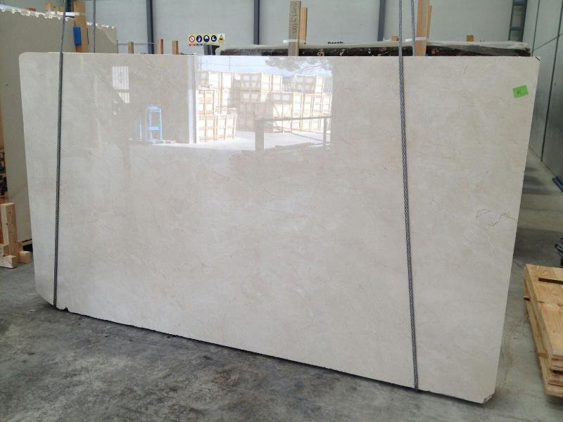 Crema Marfil Imported Marble Slab 01