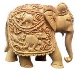 Shikar Carved Elephant Handmade