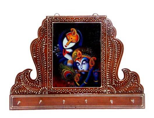 Wooden  Key Hanging with Embosed Work