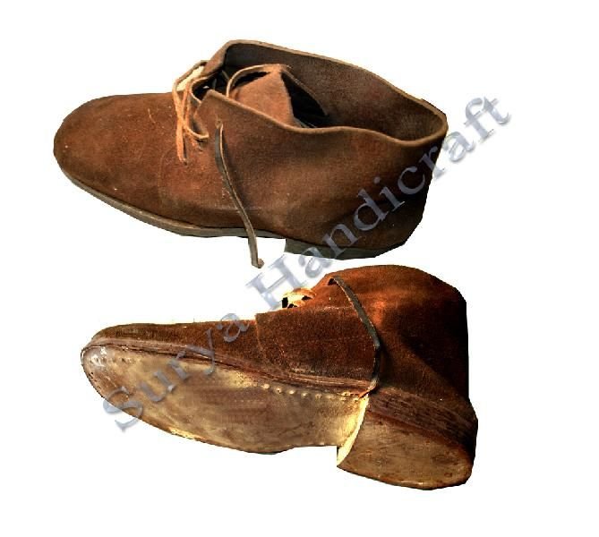 Medievals Leather Boots Brown Caff Copy