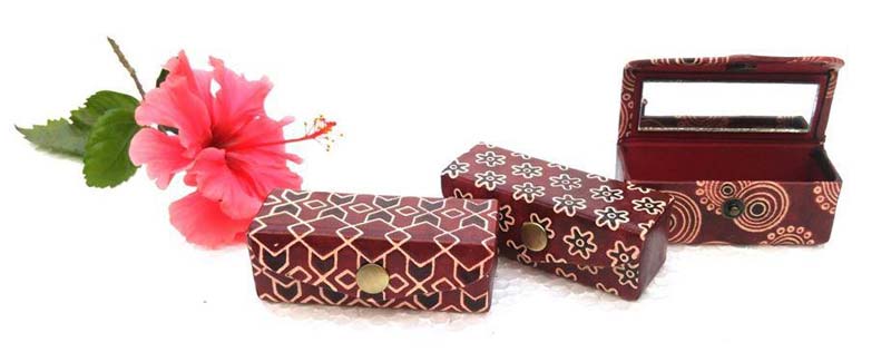 Leather Lipstick Case Deep Brown