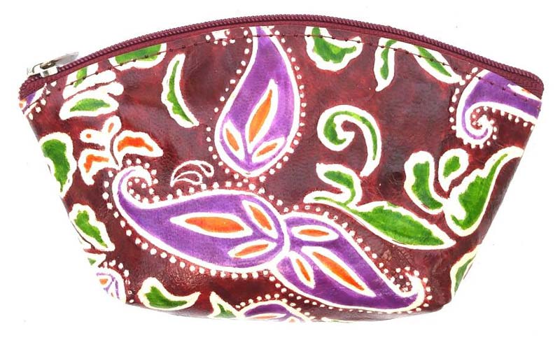 Leather Pouch Marron